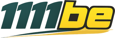 1111be logo on neon dark background